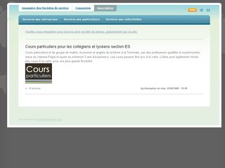 Détails : Société de service