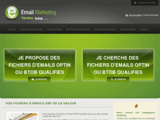fichier email, fichier email optin