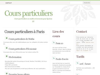 Détails : Cours particuliers de maths