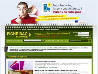 Détails : Fiche bac economie, fiches gratuites pour vos révisions d'economie du bac ES