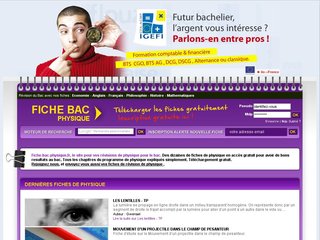 Fiche bac physique, fiches gratuites pour vos révisions de physique du bac