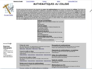 Maths au collège